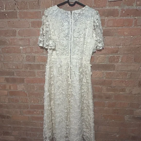 NWT - Baltic Born Sadie Embroidered Midi Dress in Vintage Cream - Picture 3 of 4